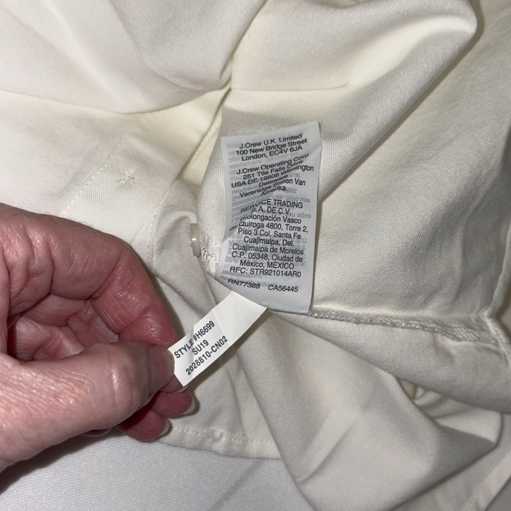 Madewell blouse pullover button down back Oahu embroidered collar Sz MED NWT - Picture 10 of 10